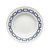 Ginori Catene  Blue Soup Plate - 9.6"